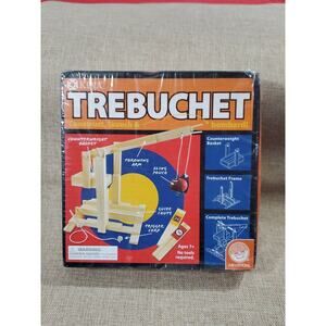 Mindware KEVA TREBUCHET Assemble, Construct, Launch & Bombard Maple Wood NIB